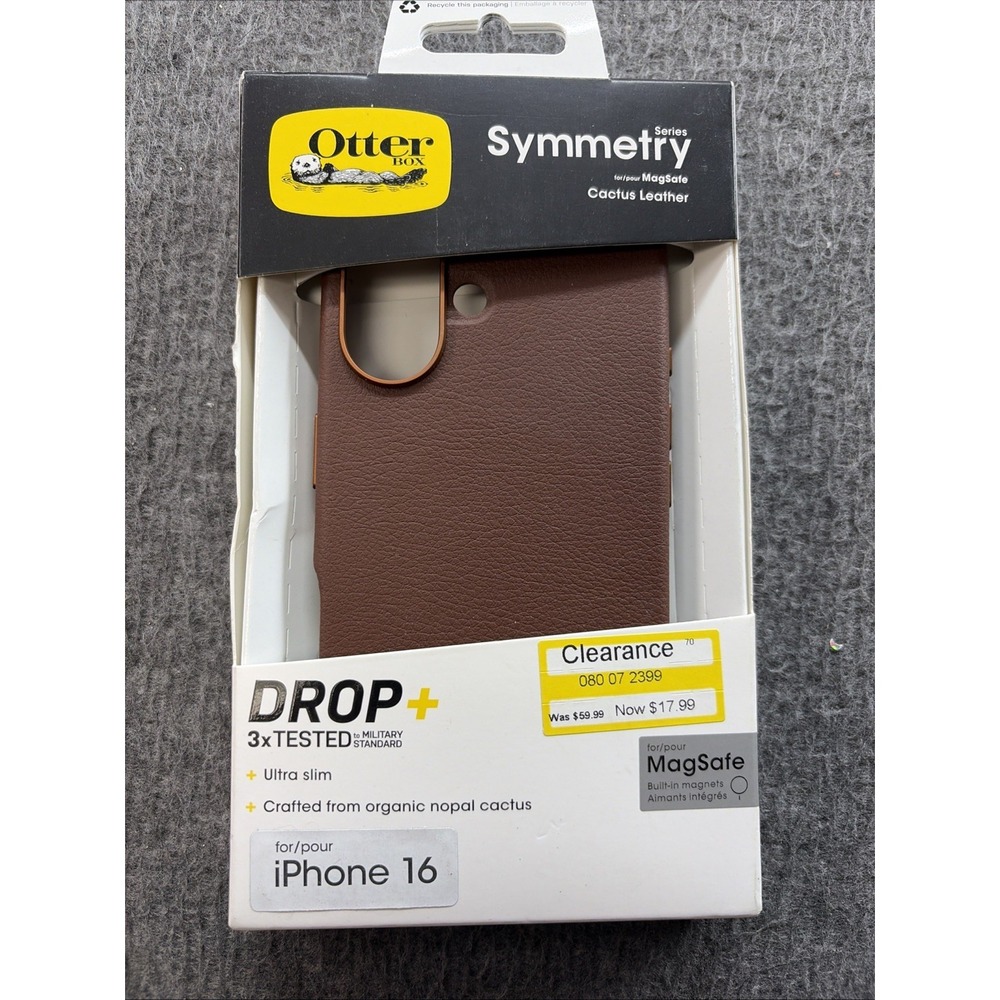 Otterbox Symmetry Series Cactus Leather Material iPhone 16 -Brown
